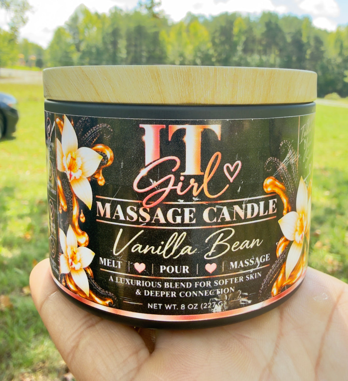 It Girl Cosmetics Vanilla Bean Massage Candle