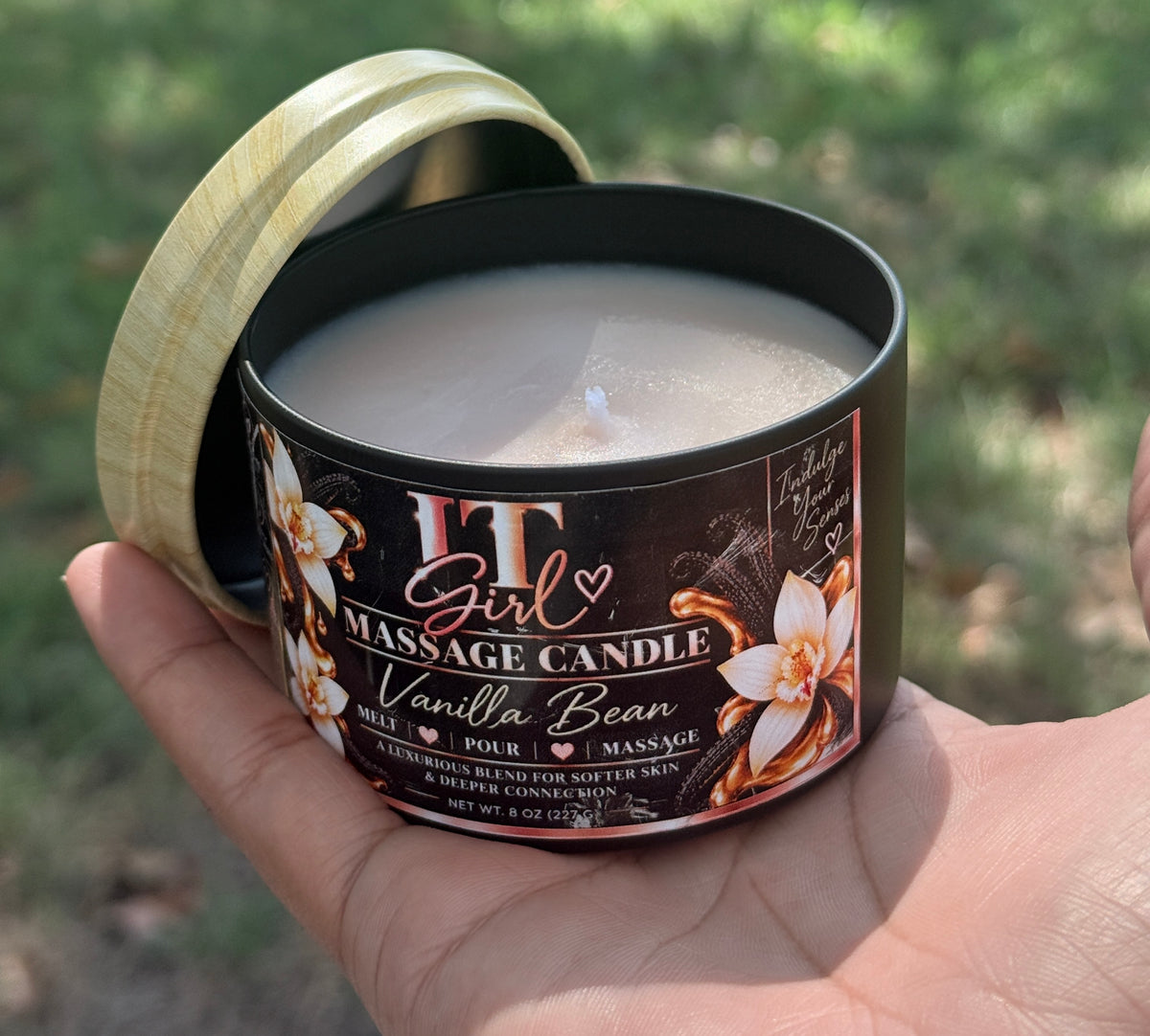 It Girl Cosmetics Vanilla Bean Massage Candle